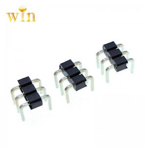 2.54mm U shape 3P single row pin header connector