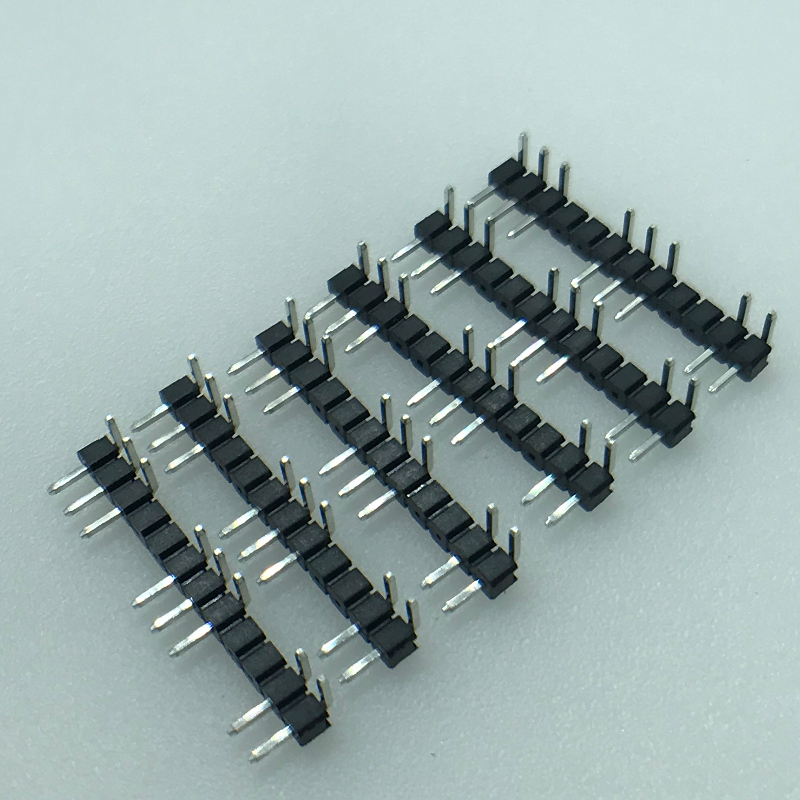 2.54mm pitch 12P 90° right angle pin header empty 4P pin connector