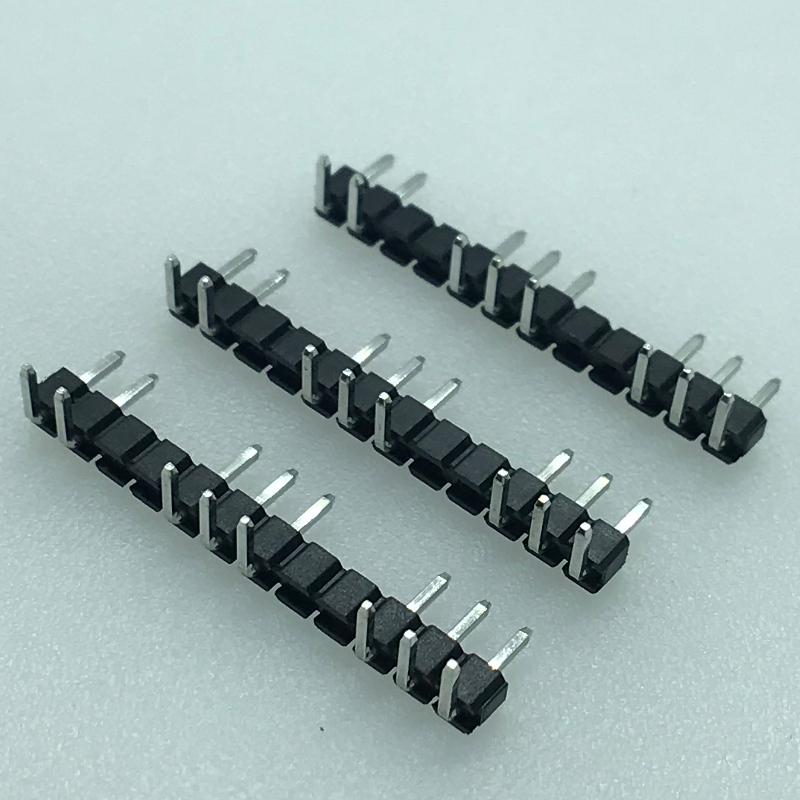 2.54mm pitch 12P 90° right angle pin header empty 4P pin connector