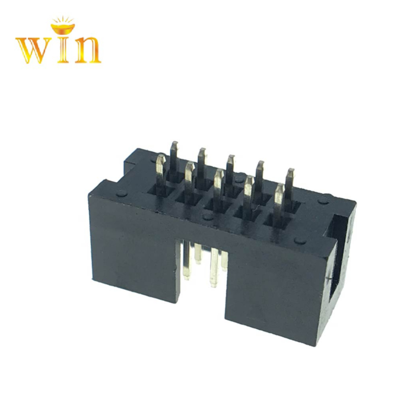 2.54mm pitch 10P box header square connector