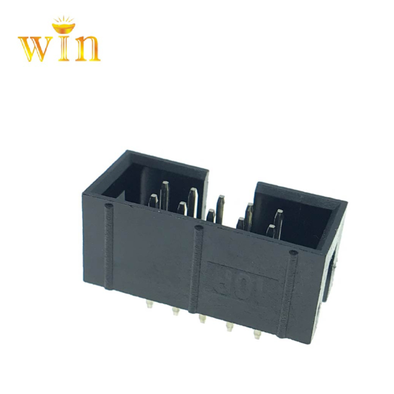 2.54mm pitch 10P box header square connector
